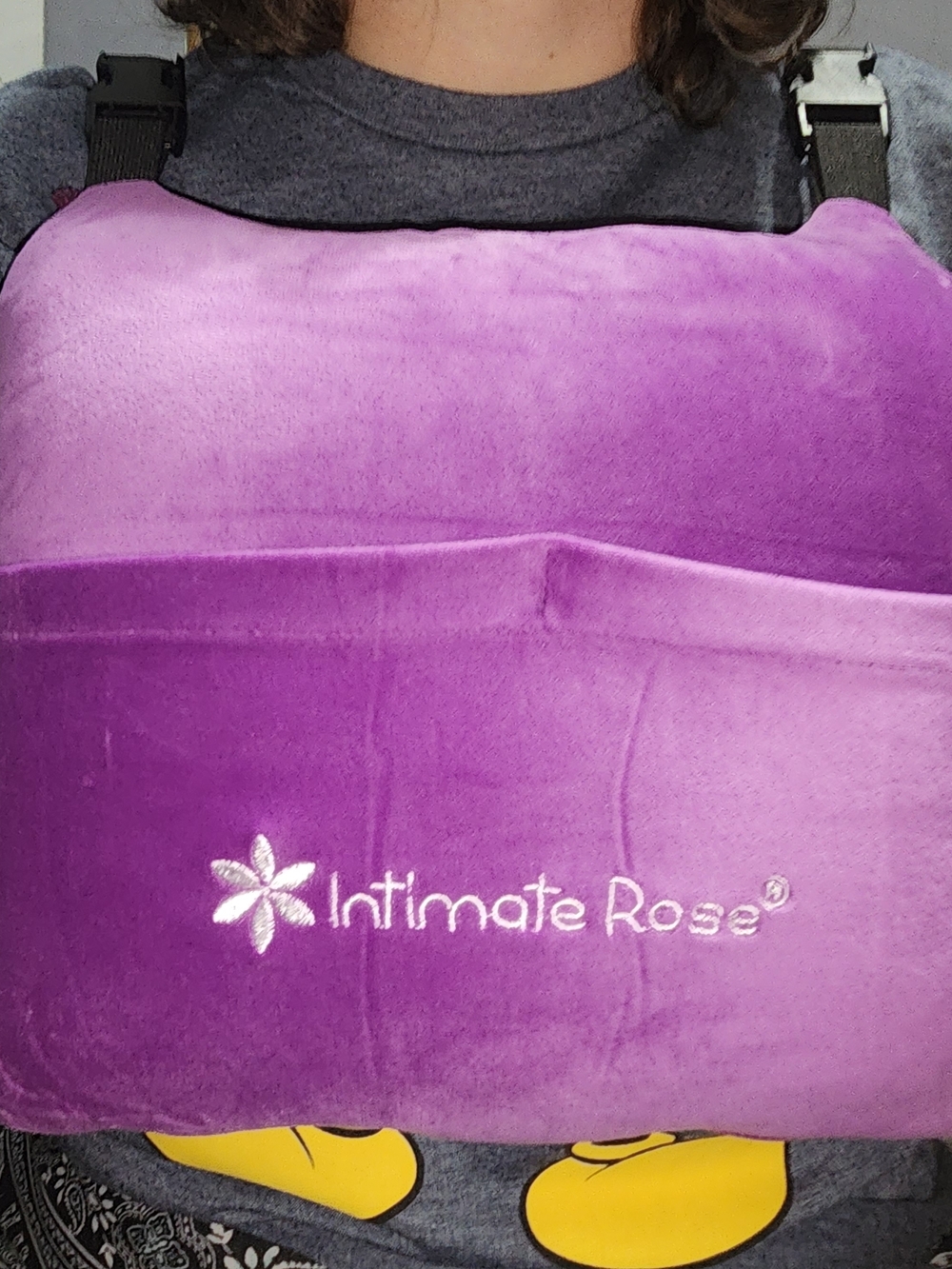 Intimate Rose Plush Purple Nursing Pillow Cover